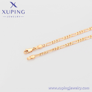 X000716723 Joyería Xuping Collar de Moda Sencillo Color Oro 18K Elegante, Cadena Simple para Mujer - Product Image 5