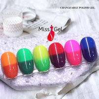 MissGel Gel Thermique Meilleur Gel Professionnel Personnalisé Esmaltes Semi-permanents Haute Pigmentation Gel Thermique
