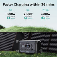 SOUOP Lifepo4 Stockage à domicile Charge rapide 2kw Tragbare Powerstation 2048Wh Générateur portable 2500w Centrale solaire pour le camping