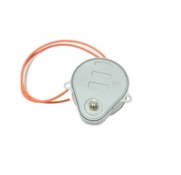 Moteur synchrone 24V 5/6 tr/min CCW 5W DN20, moteur d'amortisseur 6,3 mm avec engrenage SUS 160 mm, double fil orange pour vanne d'air