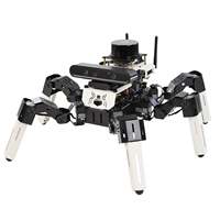 Yahboom 18DOF Muto RS Hexapod Robot ROS2 Set Completo con Batería de Litio para Raspberry Pi 5 NVIDIA Jetson Juguetes de Ciencia e Ingeniería