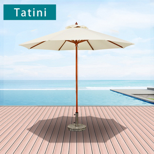 Ombrellone esterno ombrellone ombrellone piscina moderna in lega di alluminio di fascia alta ombrello con montante circolare - Product Image 1