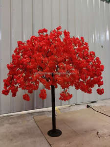 Décoration de mariage Faux arbre floral japonais Sakura 8ft 10 ft <span class=keywords><strong>rouge</strong></span> coloré soie artificielle fleur de <span class=keywords><strong>cerisier</strong></span> arbre à vendre - Product Image 4