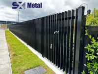 Aluminiumlegering 6 voet privacy schuttingpaneel poedercoating anti-UV eenvoudige montage modern design 20 jaar garantie tuinhek paardenhek