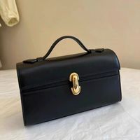 Tas Kotak Kulit Sapi Berkualitas Premium, Terstruktur Rapi, Tahan Air, Anti-oksidasi, Perlengkapan Berkualitas Tinggi, Tas Tangan Mewah yang Elegan
