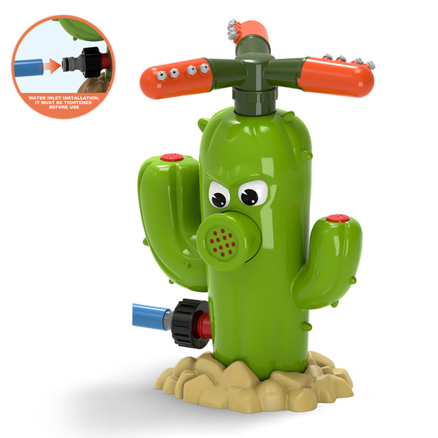 Kids Outdoor Summer Outdoor Garden Yard Lawn Playing Water Game Toys Plastic Cactus Sprinklers Toys