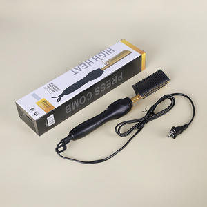 Peigne en plastique de lissage de curling sec pour le chauffage rapide électrique à double usage peigne de coiffage à usage domestique - Product Image 1