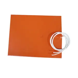 Electric 12v 24v flexible heating element silicone heater mat for 3d printer