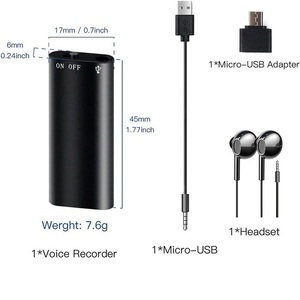 Ytgee Mới SK 892 Xách Tay Có Thu Phí Mini 8GB Dictaphone Thiết Bị Ghi Âm Kỹ Thuật Số Bằng Giọng Nói Ghi Âm Với Tai Nghe Tai Nghe - Product Image 3