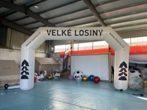 Gapura Inflatable PVC Anti Bocor untuk Start Finish, Inflatable Iklan dengan Pencetakan Logo Kustom untuk Lomba Marathon - Product Image 3