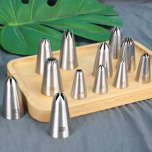 Stainless Steel Piping Nozzles 5 6 8 10 18 Tooth Sizes For Buttercream Piping Dessert Tools - Product Image 3