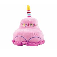 Jouets pour chiens mignons, écologiques, en peluche, en forme de bougie d'anniversaire et de gâteau, résistants aux morsures, couineurs, à mâcher, pour fêtes et célébrations