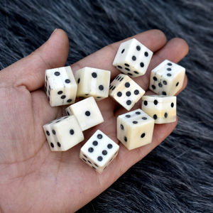 Handmade Natural Bone <b>Dice</b> <b>Set</b> for Board Games and RPG Gaming - Product Image 1