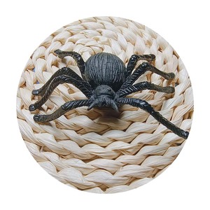 70mm grande taille PVC noir plastique Simulation araignée Halloween poisson d'avril jour décoration accessoires blague jouet araignée - Product Image 2