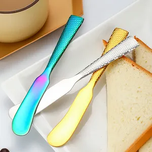 סכין חמאה גבינה סכין קינוח נירוסטה סכין ריבה סכו""ם טוסט מגבון קרם לחם גבינה חותך כלי מטבח