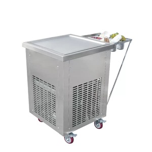 Máquina comercial de helado frito de gran venta, máquina de rollos de helado instantáneo con una sola placa cuadrada, máquina de rollos de helado frito - Product Image 3