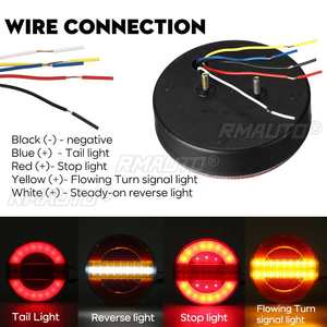 2 Luces Traseras LED Dinámicas de 24V para Remolque, Camión, Luz de Freno, DRL, Luz de Señal de Giro, Luz Estroboscópica para Auto, Barco, Autobús, Camioneta, Caravana - Product Image 3