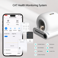 Litière automatique électrique autonettoyante pour chats, anti-éclaboussures, avec capteur automatique et système de ramassage intelligent, pour la vente en gros