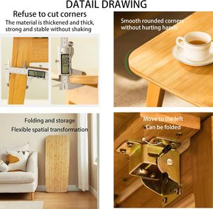 Factory Direct Modernes Wohnzimmer Klapp möbel Restaurant möbel Esstisch und Stuhl aus Holz Set Direkter Holztisch - Product Image 3