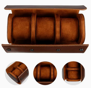 Sac de rangement portable en cuir PU personnalisé avec logo pour montres, étui de protection de voyage pour montres, sac cadeau de présentation pour montres - Product Image 2