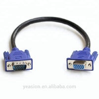 Harnes kabel tampilan 3 + 2 VGA kecepatan tinggi untuk Monitor 24 inci koneksi PC transmisi sinyal Video tahan lama