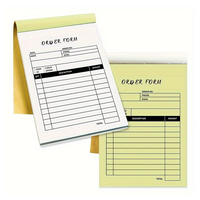 Blocco note personalizzato OEM per menu aziendali, in carta autocopiativa NCR, per fatture di vendita, duplicato senza carboncino, con design gratuito