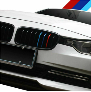Couverture de grille avant à rayures m-couleur, <span class=keywords><strong>1</strong></span> pièce de haute qualité pour BMW série 5 E60 2003 — 2010 - Product Image 2