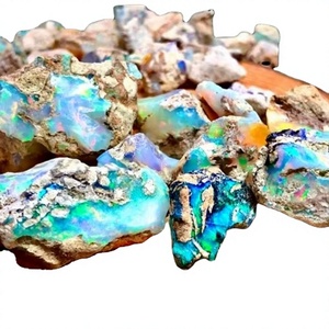 โอปอลเอธิโอเปียนธรรมชาติขัดดิบ Cabochon เรียบที่ดีที่สุดสำหรับการทำเครื่องประดับตัดวงรีโอปอลอัญมณี - Product Image 1