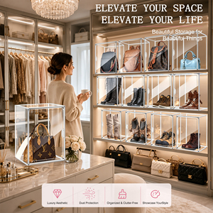 <span class=keywords><strong>Scatola</strong></span> Trasparente DAYOOH XX-Large per <span class=keywords><strong>Stivali</strong></span> e Sneaker, Contenitore Impilabile e Pieghevole in Plastica per Scarpe - Product Image 5