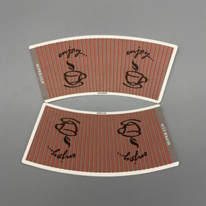 Vaso de papel ecológico, directo de fábrica, vaso de papel artesanal, soporte desechable de cartón para bebidas, impreso en cuatro colores - Product Image 5
