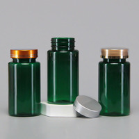 Bouteilles en plastique de 200 ml à large ouverture de qualité pharmaceutique pour médicaments, capsules, compléments alimentaires et comprimés
