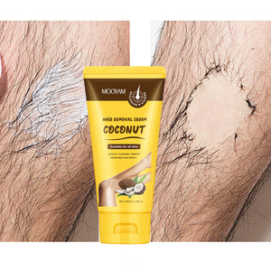 MOOYAM Crema Depilatoria Naturale al Cocco per Pelli Sensibili, Corpo e Viso, Delicata e Indolore, Adatta a Tutti i Tipi di Pelle - Product Image 1