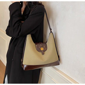 Elegante Mochila De mujer colorblock con diseño de color contrastante, perfecta para el uso diario - Product Image 2