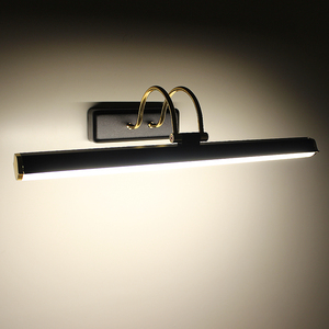 Lámparas de baño modernas de color dorado y Negro Luces de imagen exquisitas para tocador de baño - Product Image 4