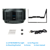 Projecteur LED de scène Big Dipper LPC004 18*8W RGBW 4-en-1 pour DJ, mariages et fêtes