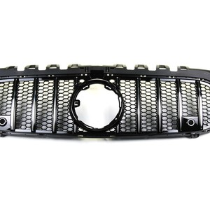 Calandre avant pour Mercedes-Benz Classe A W177 2019, plastique ABS noir, design sportif, compatible avec le pare-chocs - Product Image 4