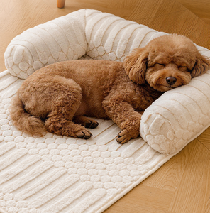 Cama de Felpa Elevada para Mascotas con Cojín Reforzado, Lavable, Antideslizante, para Perros y Gatos, para Proteger el Sofá - Product Image 2