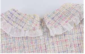 Ropa al por Mayor para Niños, Vestidos Largos de Algodón con Cuentas de Algodón y Rayas de Colores para Bebés - Product Image 2