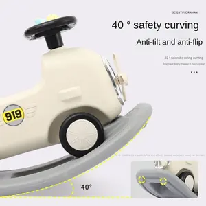 Großhandel Hot Selling Baby Kreative Multifunktion 3 In 1 Kunststoff Kinder Tier Pferd Reiten Schaukel Roller Fahrt auf Auto für Kind