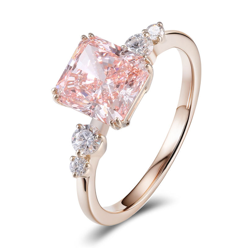 แหวนเพชรแล็บทอง 18k แท้