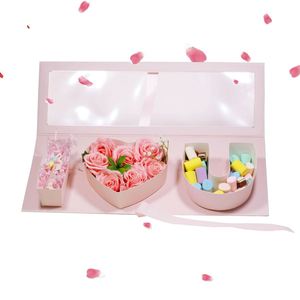 Stock Items I Love You Pink Fillable Letter Shaped Valentine's Day <b>Gift</b> <b>Box</b> with <b>Clear</b> <b>Lid</b> - Product Image 5