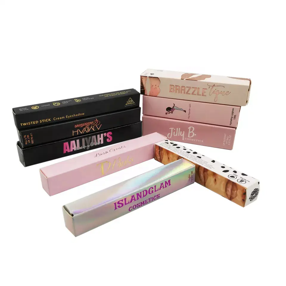 High Quality Lipstick Lipgloss Box Skincare Box for Packaging Cosmetic Sticker OEM Round Paperboard within 7 Days Accept