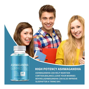 KSM-66 di gummie Ashwagandha con vitamina <span class=keywords><strong>D</strong></span> e Formula di sollievo dallo Stress integratore a base di erbe naturali produttore di OEM - Product Image 6