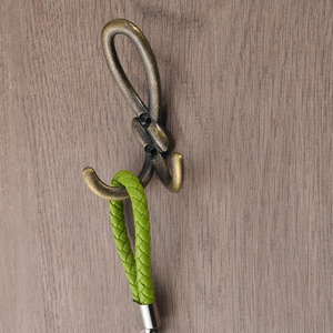 Zinc Alloy Wall Mounted Double Coat Hook Bronze <b>Rustic</b> Design For <b>Wardrobe</b> Entryway Bathroom Kitchen - Product Image 4