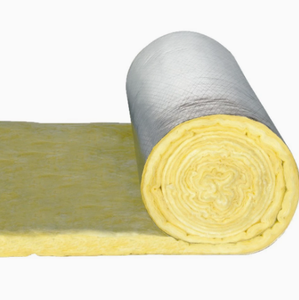 Rouleau <span class=keywords><strong>de</strong></span> <span class=keywords><strong>laine</strong></span> <span class=keywords><strong>de</strong></span> <span class=keywords><strong>verre</strong></span> ignifuge flexible, isolé, épaissi, <span class=keywords><strong>avec</strong></span> feuille d'aluminium double face - Product Image 1