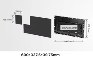 จอวิดีโอวอลล์ LED ความสว่างสูงแบบไร้รอยต่อ P1.56 มม. 4K COB Flip Chip พร้อมแผงอลูมิเนียมป้องกันสูงสำหรับการโฆษณาในร่ม - Product Image 5