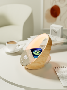 KUANGXIANG 2025 Haut de gamme, Idéal pour offrir : Haut-parleur d'ambiance en forme de lune, Réveil avec fonction Snooze et Son Surround, Décoration d'intérieur - Product Image 2