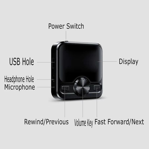 เครื่องเล่น MP3 ขนาดเล็กแบบกำหนดเองจากโรงงาน รองรับ BT 5.0 OTG ถ่ายโอนข้อมูลจากโทรศัพท์ เล่นเพลงแบบไม่สูญเสียคุณภาพ น้ำหนักเบา พกพาสะดวก อุปกรณ์เสียงพกพา - Product Image 6