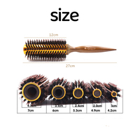 Poils de sanglier et brosse en Nylon cheveux Styler lissage cuir chevelu masseur peigne queue de Rat résistant à la chaleur mode peigne à cheveux ensemble