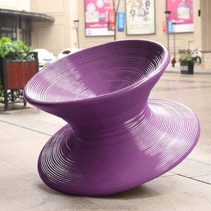 Asiento Giratorio <span class=keywords><strong>de</strong></span> Fibra <span class=keywords><strong>de</strong></span> Vidrio Resistente a los Rayos UV, Taburete Giratorio para Jardín, Patio o Villa, Tamaño Personalizado, Decoración <span class=keywords><strong>de</strong></span> Jardín - Product Image 5